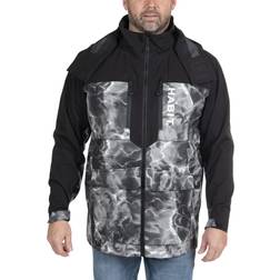 Habit Angler's Bluff Rain Jacket Gray Waves/Black RS10032-O-8-6-2X-4G5