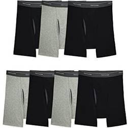 Fruit of the Loom Men's CoolZone Boxer Briefs 7-pack - Black/Grey