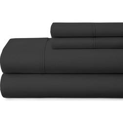 iEnjoy Home Ultra Soft 4 Bed Sheet Black (259.1x228.6cm)