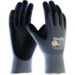 ATG Handsker Maxi-Flex Grå/sort Nylon/lycra Nr10 12Par/pak