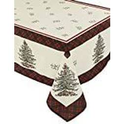 Avanti Spode Tree Tartan Tablecloth Red, Multicolor (365.8x152.4)