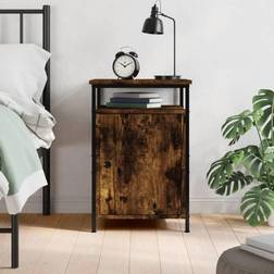 vidaXL Cabinet Smoked Oak 40 x 42 x 60 cm Bedside Table