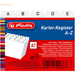 Herlitz Karteiregister A Z, PP, A7