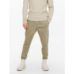 Only & Sons Cropped Cord 9912 Pant Grå