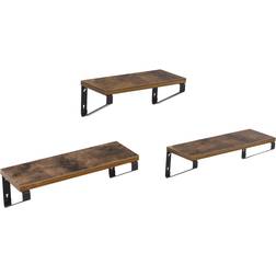Vasagle Floating Rustic Brown/Black Vägghylla 40cm 3st