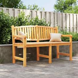 vidaXL 149.5 x 60 x 90 cm Solid Teak Wood Garden Bench