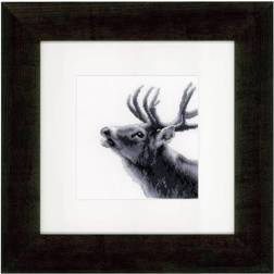 Vervaco roaring deer cross stitch kit