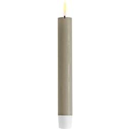 Deluxe Homeart LED Kronelys 2 Stk Ø 2,2 x H 15 cm Sand LED-lys 2stk