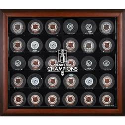 Vegas Golden Knights 2023 Stanley Cup Champions Mahogany Framed 30-Puck Logo Display Case