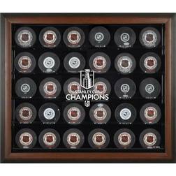 Vegas Golden Knights 2023 Stanley Cup Champions Brown Framed 30-Puck Logo Display Case