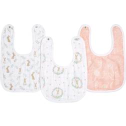 Aden + Anais Pack of 3 Essential Cotton Muslin Snap Bibs