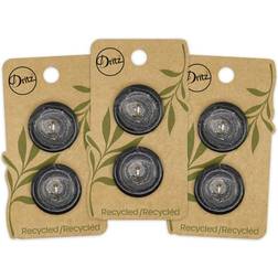 Dritz 25mm Recycled Hemp Round Buttons Black