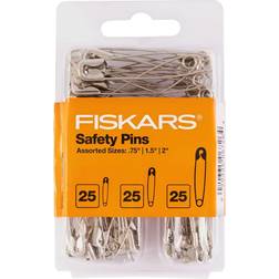 Fiskars Assorted Safety Pins 75/Pkg