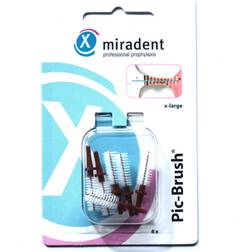Miradent Interd.Pic-Brush Ersatzb.x-large bordeaux 6 St.