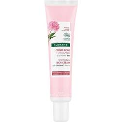 Klorane Peony Soothing Moisturising Rich Cream with Organic Sensitive 40ml