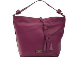 Pompei Donatella Burgundy Leather Shoulder Bag