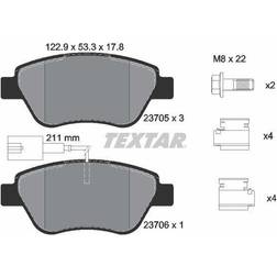 Textar Bremsbelagsatz, Scheibenbremse Vorderachse 2370502