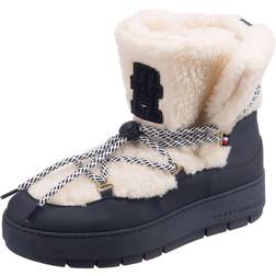 Tommy Hilfiger Faux Fur Ankle Snow Boots SPACE BLUE