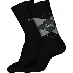 HUGO BOSS 2er-Set hohe Herrensocken 50478352 Schwarz