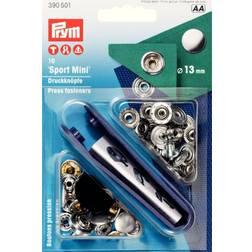 Prym 10 stitch-free-press sports mini 13 mm silver 390501