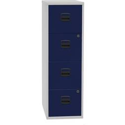 Bisley 4 drawers, 4 drawers, light grey oxford blue