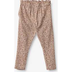 Wheat Soft Pants Malika grey rose flowers