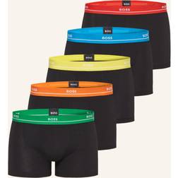 HUGO BOSS 5-Pack Classic Boxer Trunks, Black/multicolours