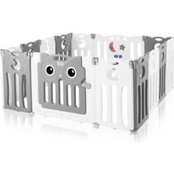 Baby Vivo Plastic Foldable Playpen Owl