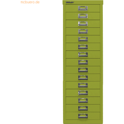 Bisley Schubladenschrank Basis A4 15 Schübe grün