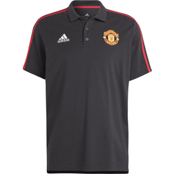 adidas Manchester United DNA Stripe Polo Black