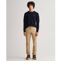 Gant Men's Hallden Twill Cotton Chino Dark Khaki Green