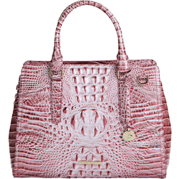 Brahmin Melbourne Small Finley Satchel - Pink Icing