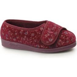 Comfylux HELEN Ladies Full Slippers Wine: