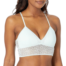 DKNY Modern Lace Longline Bralette - Poplin White