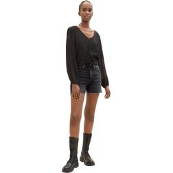 Tom Tailor Denim Stoffshorts 1035886 Schwarz