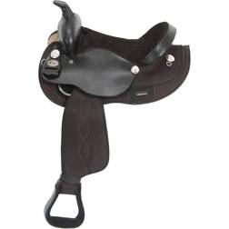 King Series Eclipse Tough1 Synthetic Rnd Skirt Trail Saddle