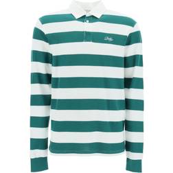 Drôle de Monsieur Striped Long Sleeved Polo Shirt