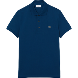 Lacoste Slim Fit Stretch Cotton Pique Polo Shirt - Blue