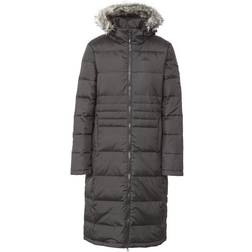 Trespass Women's Long Down Parka Jacket - Black