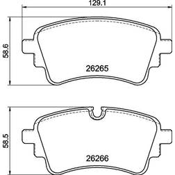 Brembo P 85 186 Bremsbelagsatz