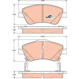TRW GDB3481 Bremsbelagsatz
