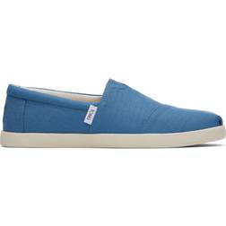 Toms Alpargata Forward Espadrille Ocean Blue Refibra Tencel Textile Woven Men's Shoes Blue