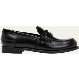 Miu Miu leather penny loafers