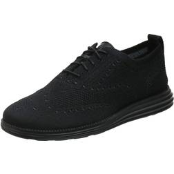 Cole Haan Original Grand Stitchlite Wingtip Oxford Black/Black Men's Shoes Black