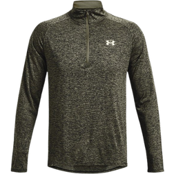 Under Armour Men's UA Tech ½ Zip Long Sleeve Top - Marine OD Green/Black