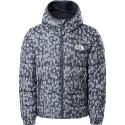 The North Face Girl's Hyalite Down Jacket - Vanadis Grey Leopard Print (NF0A5IYRV4N)