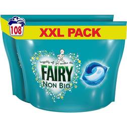 Fairy Non-Bio Washing Liquid Laundry Detergent 54 Tablets 2-pack