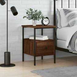 vidaXL Braun Eichen-Optik 34 x 36 x 50 cm Nachttisch