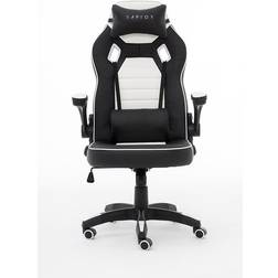 Raptor Gamingstol GS-50 Full Size Konstläder & Skum Svart/Vit