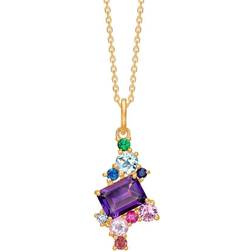 Mads Z Four Seasons-Summer Pendant ct. Gold w. Ametyst 1536030